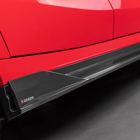 SOOQOO Side Skirts SOOQOO BMW X6M F96 Side Skirt In Prepreg Carbon Fiber