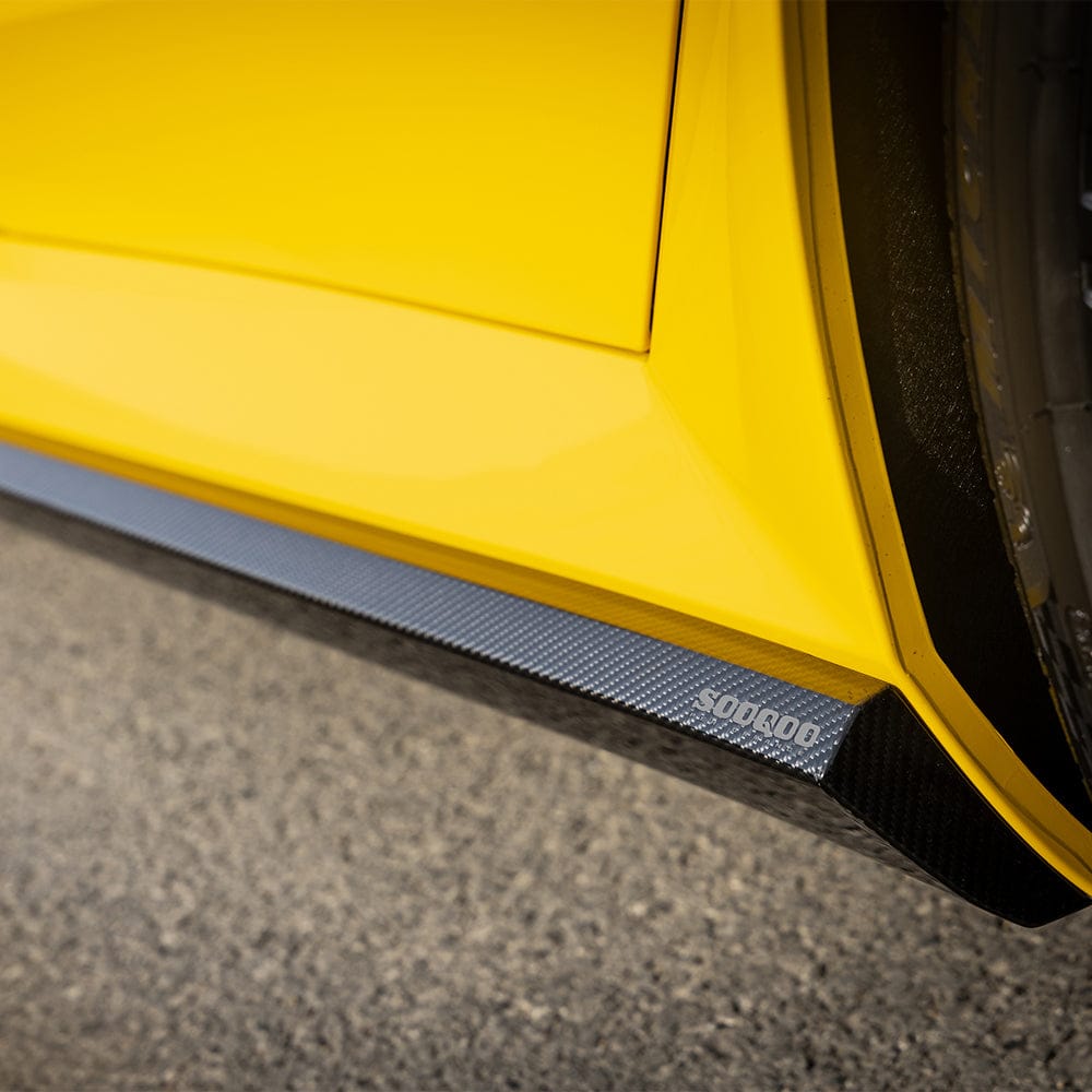 SOOQOO Side Skirts SOOQOO V1 BMW M5 G90 Side Skirt in Prepreg Carbon Fiber