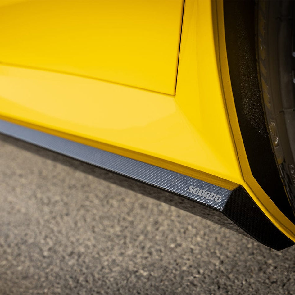 SOOQOO Side Skirts SOOQOO V1 BMW M5 G90 Side Skirt in Prepreg Carbon Fiber