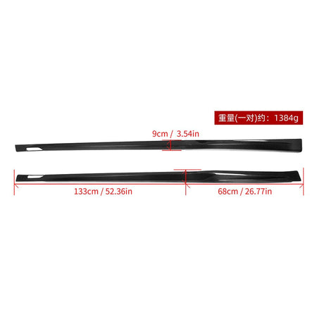 SOOQOO Side Skirts SOOQOO V1 BMW X3M F97 Side Skirt In Prepreg Carbon Fiber