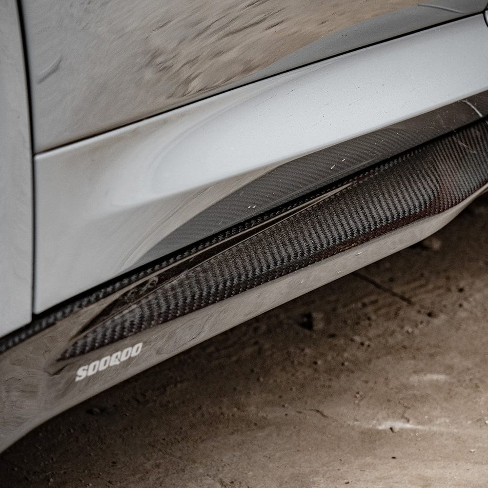 SOOQOO Side Skirts SOOQOO V1 BMW X3M F97 Side Skirt In Prepreg Carbon Fiber