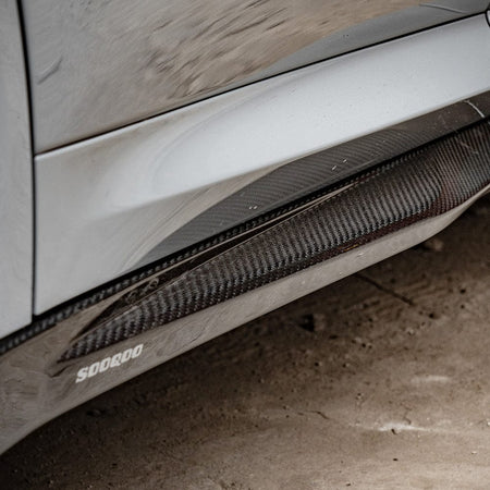 SOOQOO Side Skirts SOOQOO V1 BMW X3M F97 Side Skirt In Prepreg Carbon Fiber