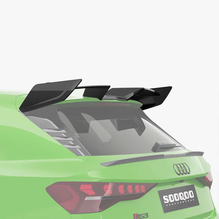 SOOQOO Spoiler SOOQOO AUDI RS3 Sportback 8Y Top Spoiler In Prepreg Carbon Fiber