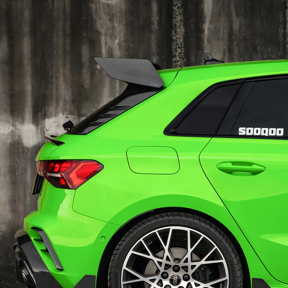 SOOQOO Spoiler SOOQOO AUDI RS3 Sportback 8Y Top Spoiler In Prepreg Carbon Fiber