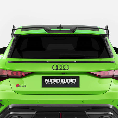SOOQOO Spoiler SOOQOO AUDI RS3 Sportback 8Y Top Spoiler In Prepreg Carbon Fiber