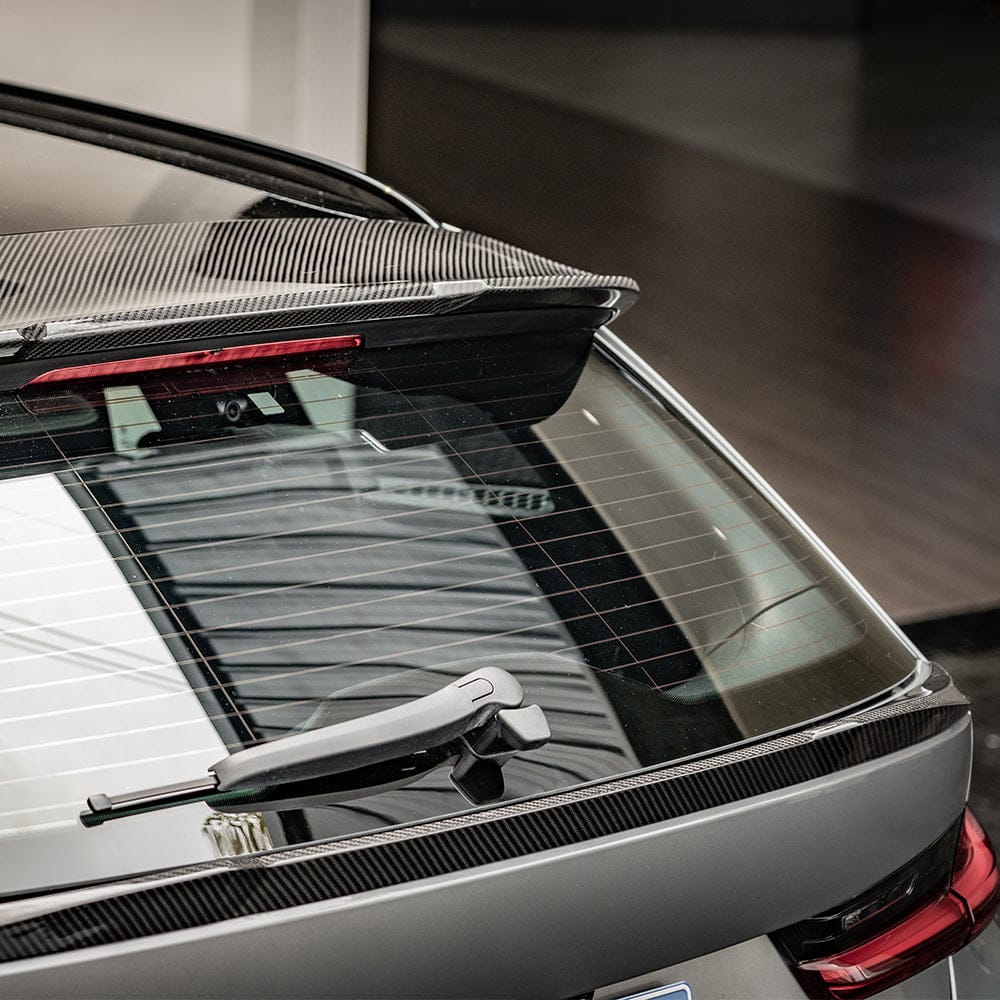 SOOQOO Spoiler SOOQOO BMW M3 G81 Rear Spoiler In Prepreg Carbon Fiber