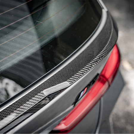SOOQOO Spoiler SOOQOO BMW M3 G81 Rear Spoiler In Prepreg Carbon Fiber