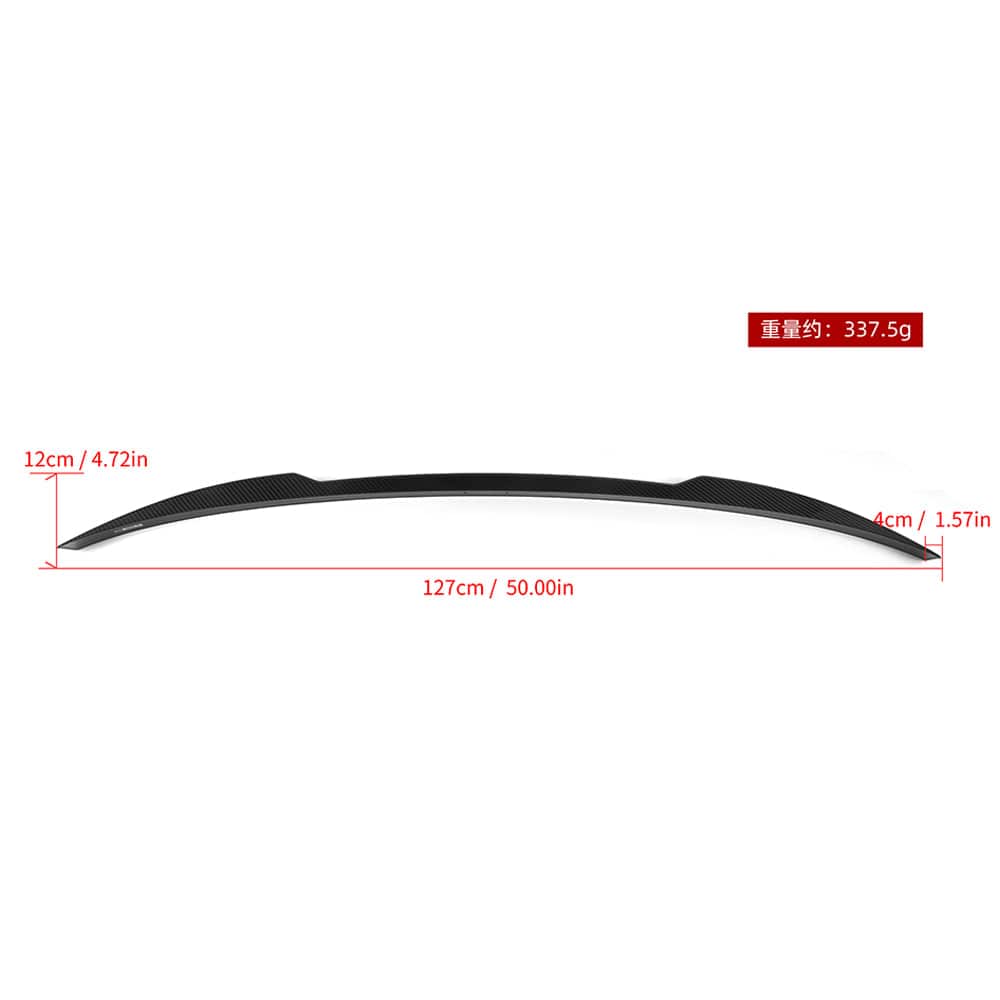 SOOQOO Spoiler SOOQOO BMW M3 G81 Rear Spoiler In Prepreg Carbon Fiber