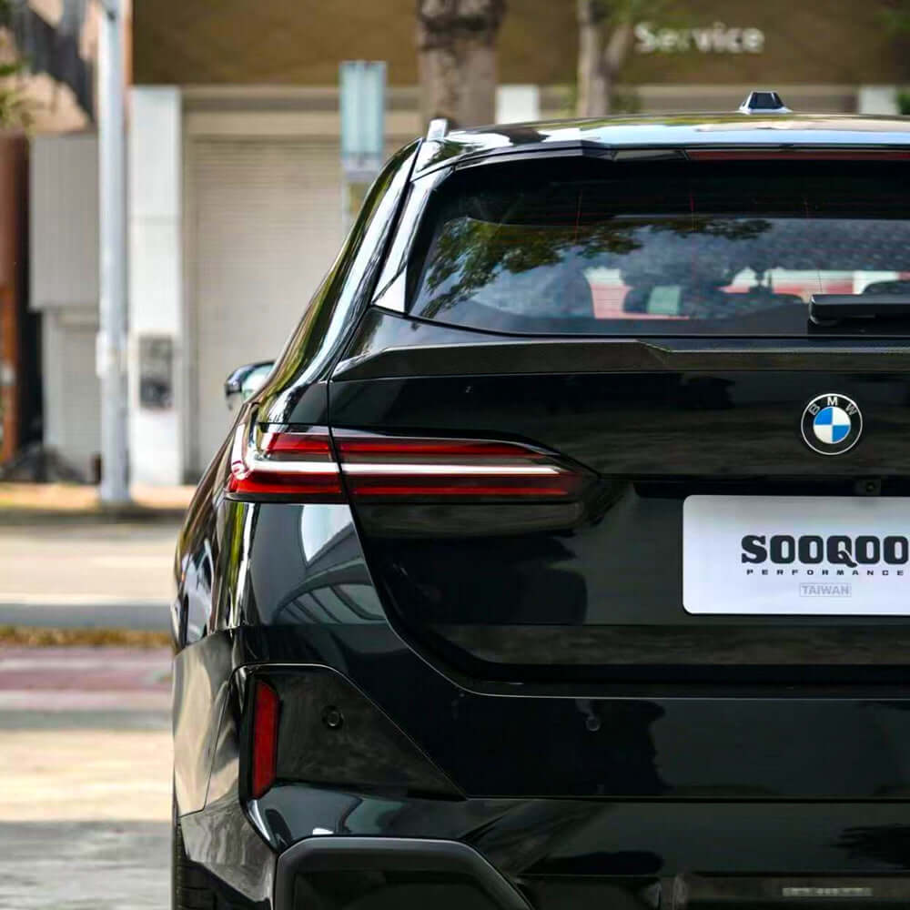 SOOQOO Spoiler SOOQOO BMW M5 G99 Rear Spoiler In Preprep Carbon Fiber