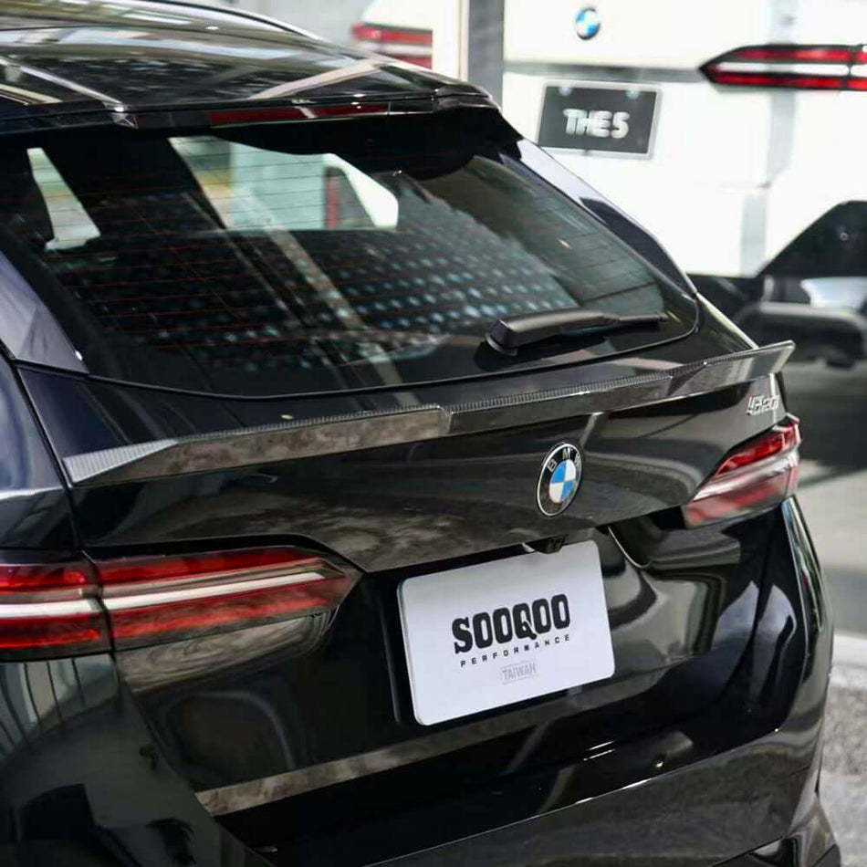 SOOQOO Spoiler SOOQOO BMW M5 G99 Rear Spoiler In Preprep Carbon Fiber