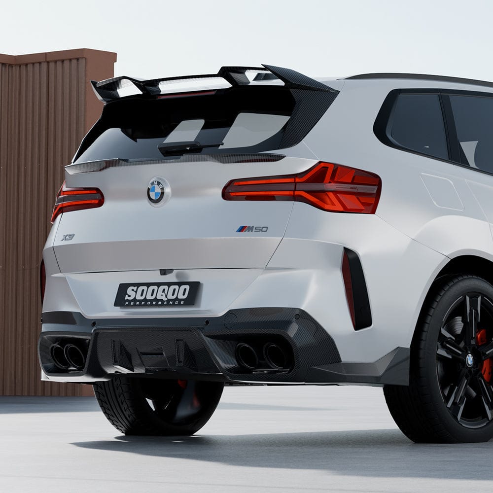 SOOQOO Spoiler SOOQOO BMW X3 G45 Rear Spoiler In Prepreg Carbon Fiber