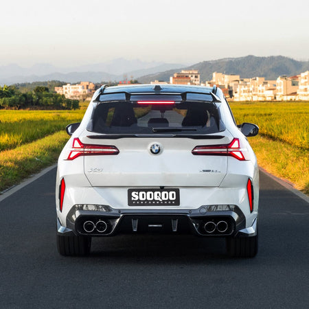 SOOQOO Spoiler SOOQOO BMW X3 G45 Rear Spoiler In Prepreg Carbon Fiber
