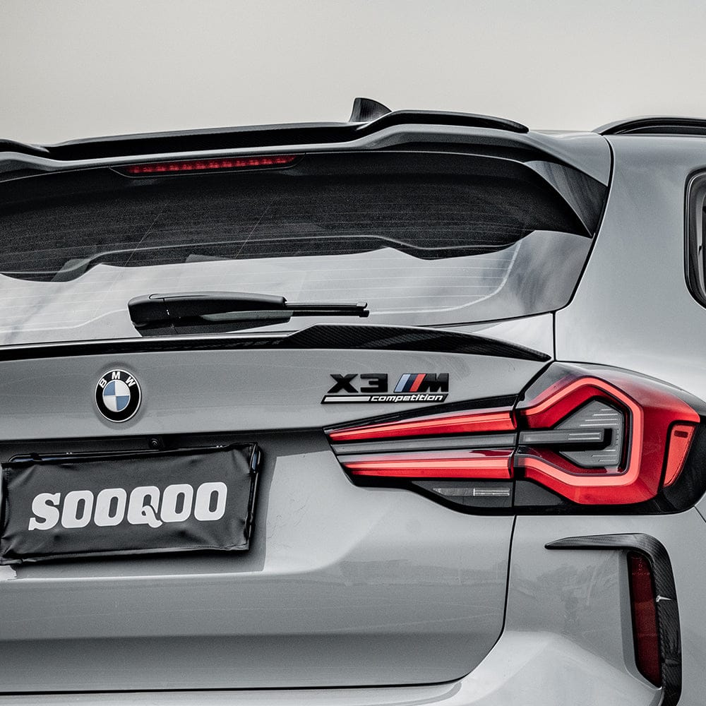 SOOQOO Spoiler SOOQOO BMW X3M F97 Rear Spoiler In Prepreg Carbon Fiber