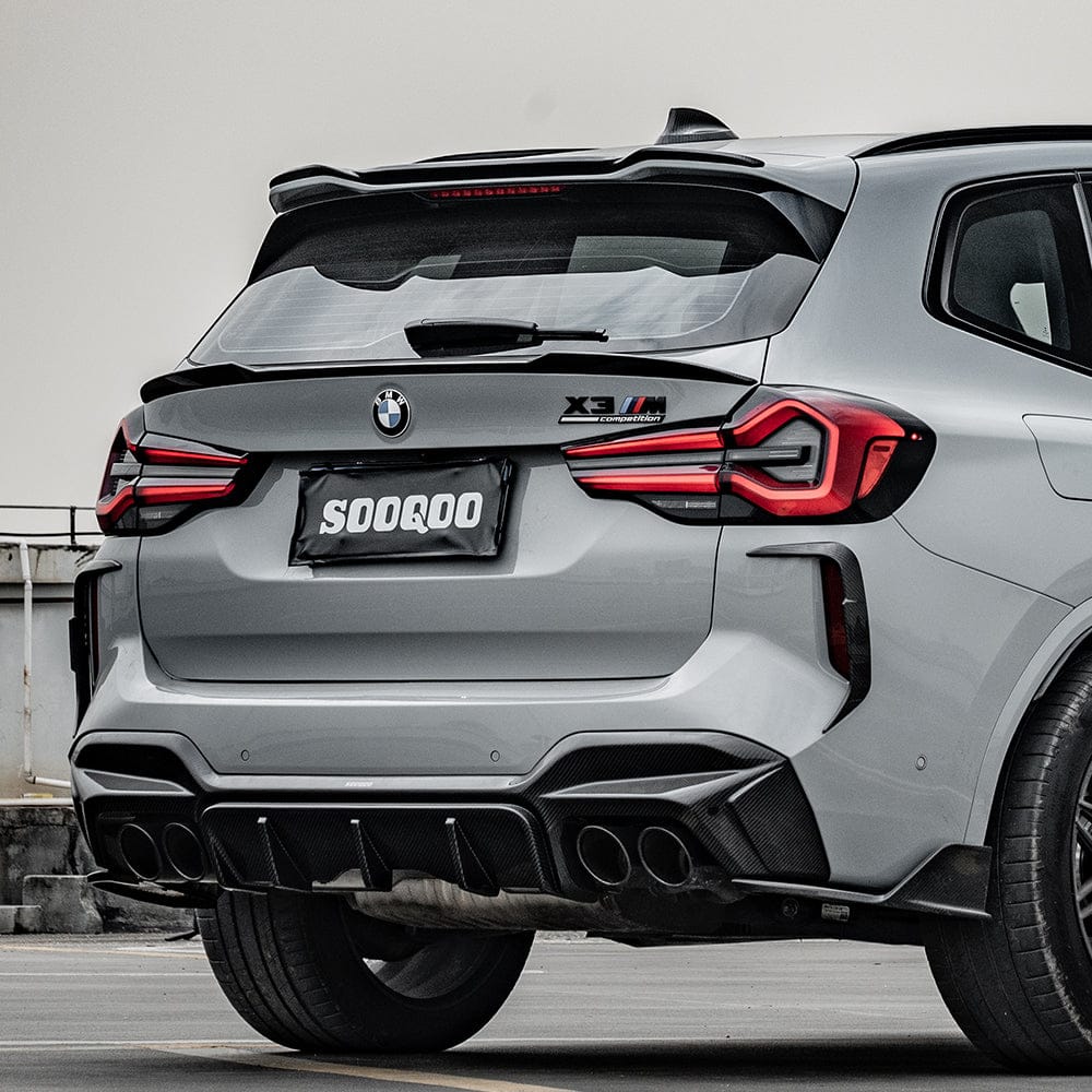 SOOQOO Spoiler SOOQOO BMW X3M F97 Rear Spoiler In Prepreg Carbon Fiber