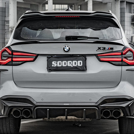 SOOQOO Spoiler SOOQOO BMW X3M F97 Rear Spoiler In Prepreg Carbon Fiber