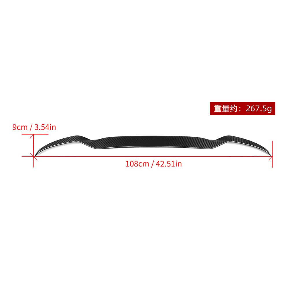 SOOQOO Spoiler SOOQOO BMW X3M F97 Top Spoiler In Prepreg Carbon Fiber