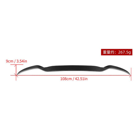 SOOQOO Spoiler SOOQOO BMW X3M F97 Top Spoiler In Prepreg Carbon Fiber