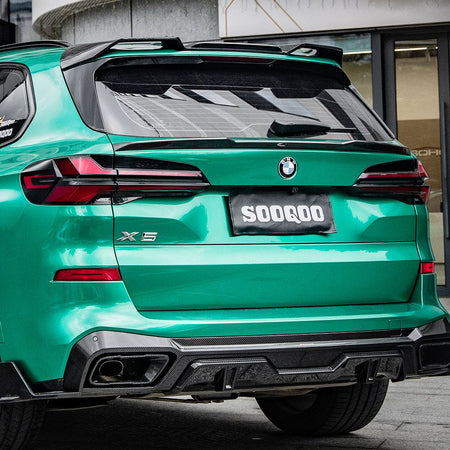 SOOQOO Spoiler SOOQOO BMW X5 G05 Rear Spoiler In Prepreg Carbon Fiber