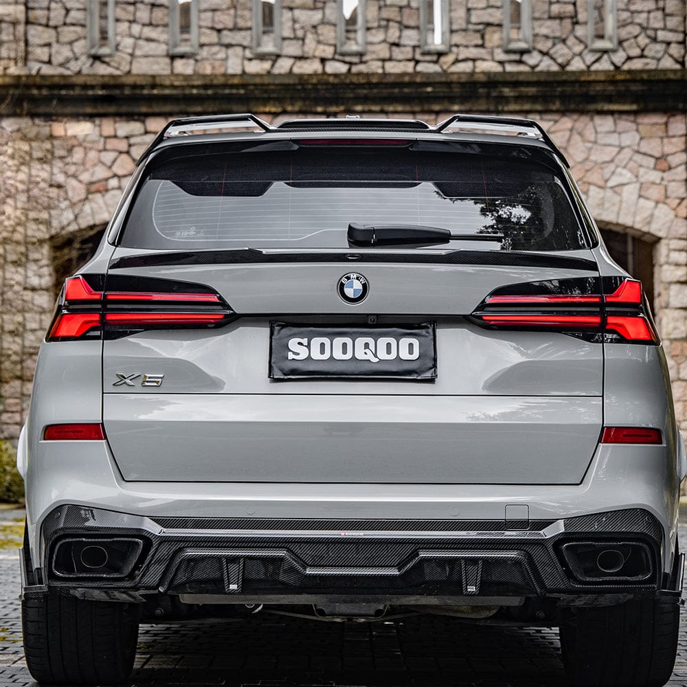 SOOQOO Spoiler SOOQOO BMW X5 G05 Top Spoiler In Prepreg Carbon Fiber