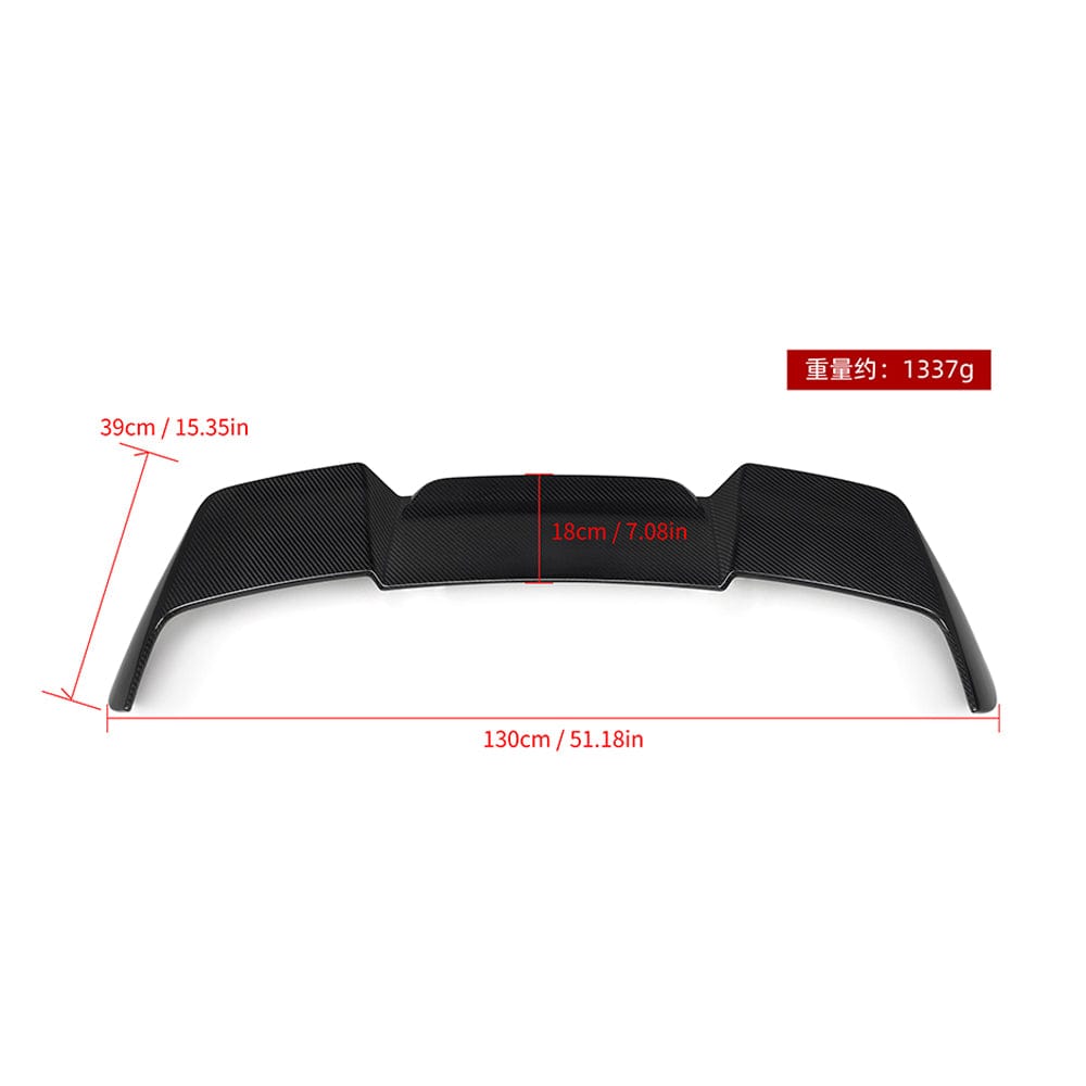SOOQOO Spoiler SOOQOO BMW X5 G05 Top Spoiler In Prepreg Carbon Fiber