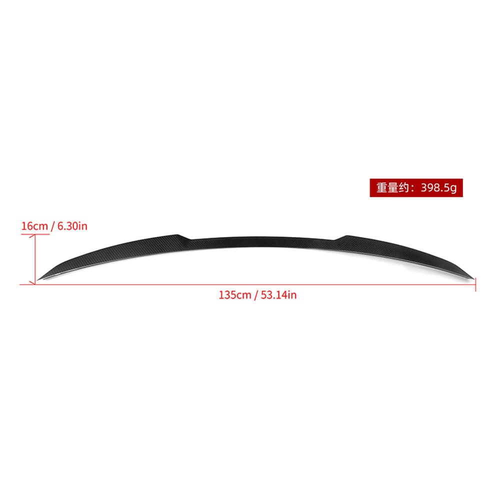 SOOQOO Spoiler SOOQOO BMW X5M F95 Trunk Spoiler In Prepreg Carbon Fiber