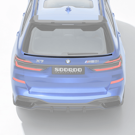SOOQOO Spoiler SOOQOO BMW X7 G07 Rear Spoiler In Gloss Carbon