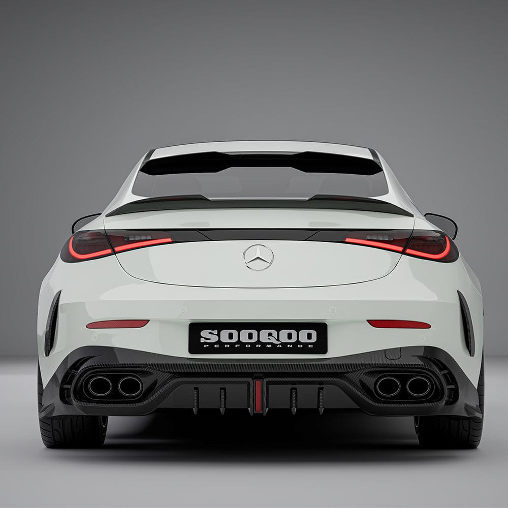 SOOQOO Spoiler SOOQOO MERCEDES CLE C236 Rear Spoiler In Prepreg Carbon Fiber