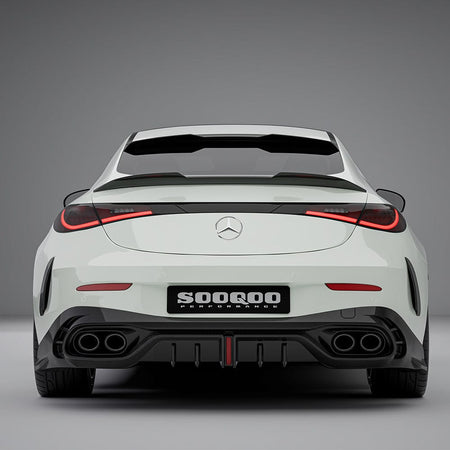 SOOQOO Spoiler SOOQOO MERCEDES CLE C236 Rear Spoiler In Prepreg Carbon Fiber