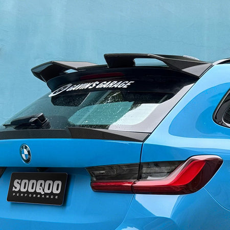 SOOQOO Spoiler SOOQOO V2 BMW M3 G81 Top Spoiler In Prepreg Carbon Fiber