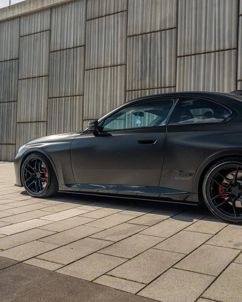 TRE Carbon Side Skirts BMW G42 M240i Full Length Carbon Fiber Side Skirts