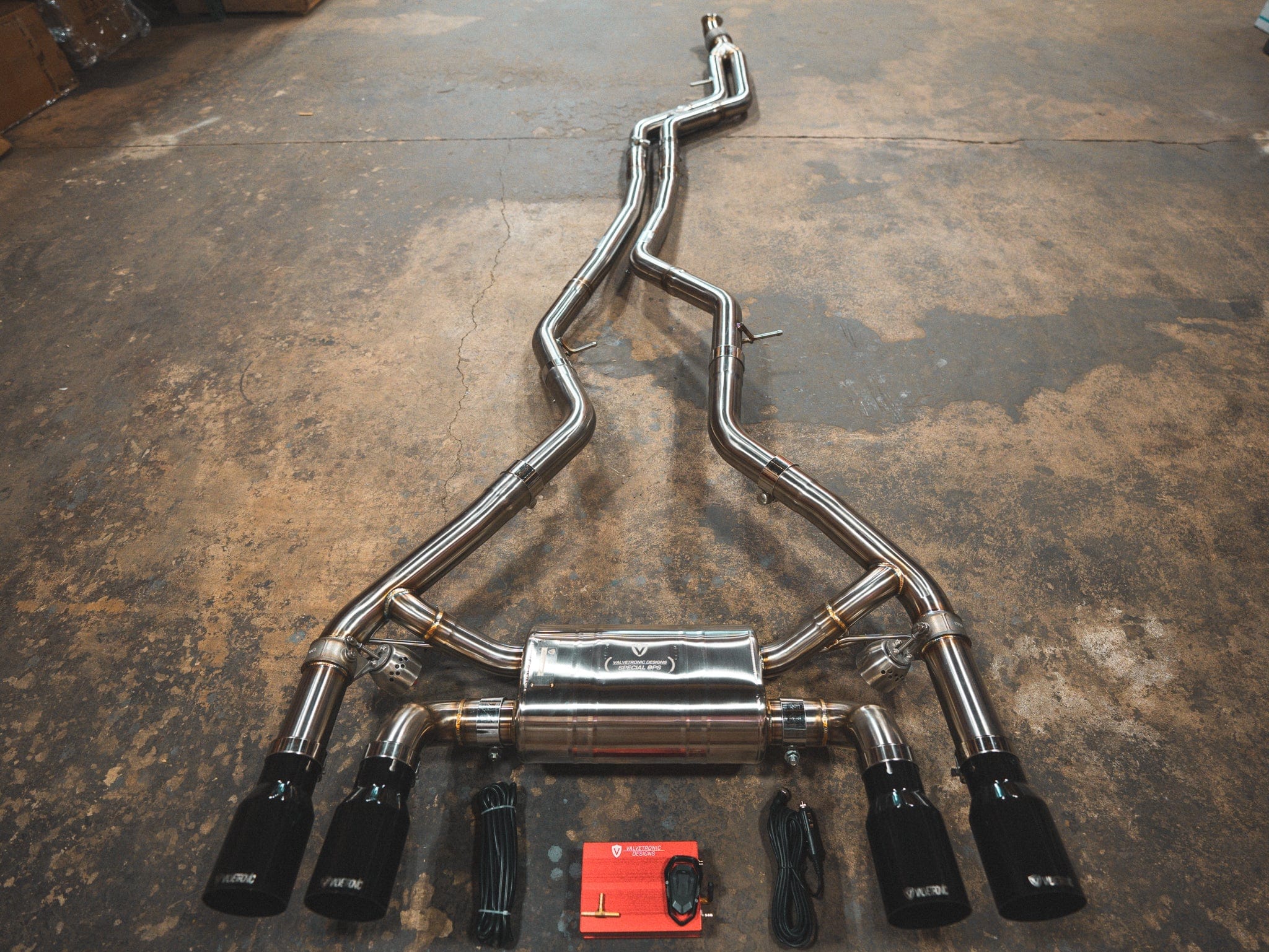 Valvetronic Designs Exhaust (4) Black (3.5 outlet) BMW F87 M2 Valved Sport Exhaust System (N55) | Valvetronic Designs