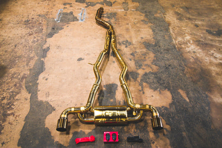 Valvetronic Designs Exhaust Anodized Gold Toyota Supra A90 / A91 Valved Sport Exhaust System | Valvetronic Designs