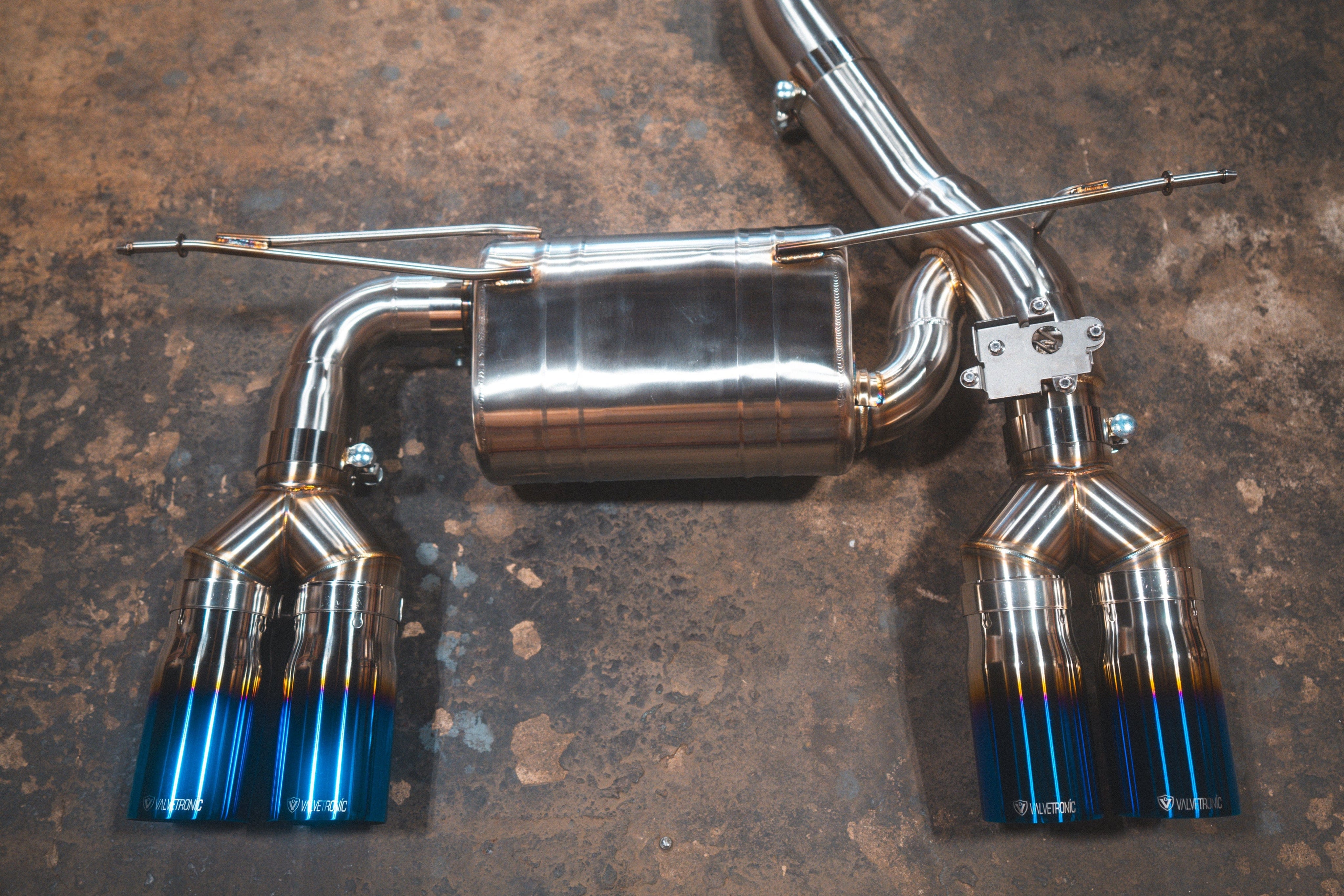 Valvetronic Designs Exhaust Burnt / Stainless Steel BMW F8x M3 / M4 Equal Length Valved Sport Exhaust System | Valvetronic Designs