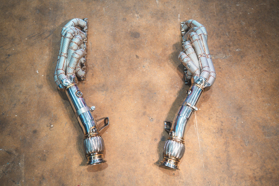 Valvetronic Designs Motor Vehicle Exhaust Audi R8 V10 / Lamborghini Gallardo LP / Lamborghini Huracan Free Flow Headers