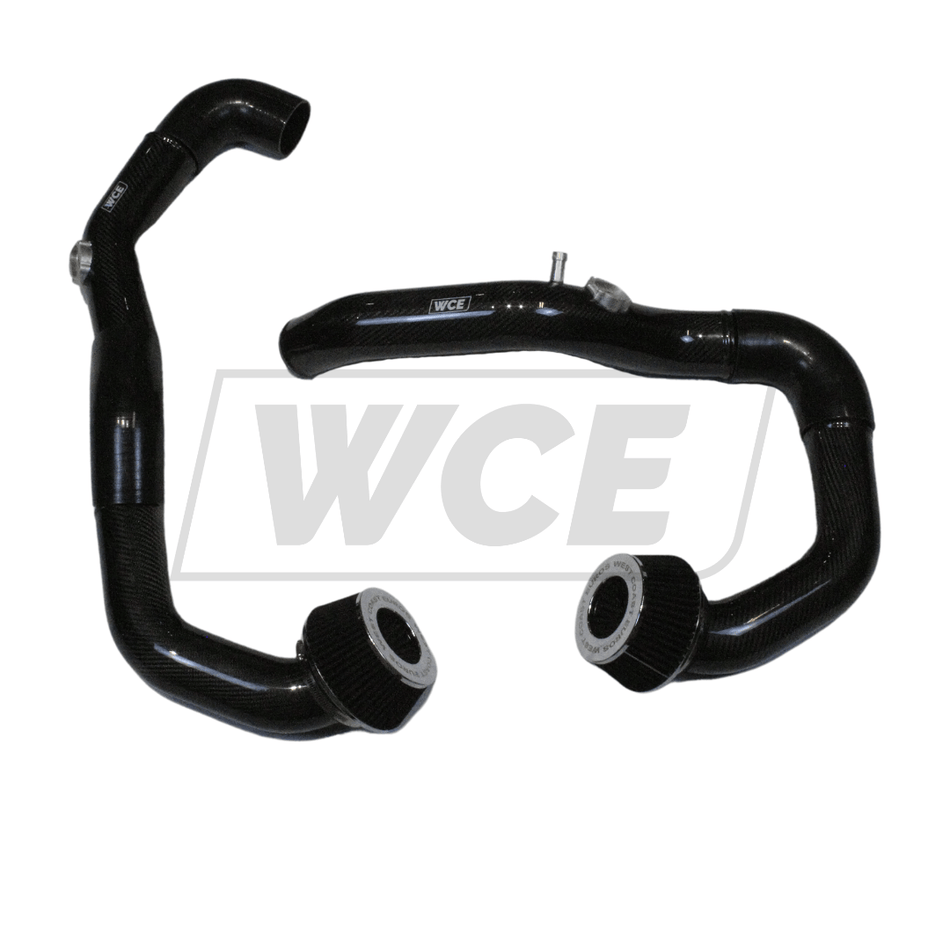 WCE Performance Performance Black S55 Dry Carbon Fiber Front Mount Intakes - F80 M3 / F82 M4 / F87 M2C