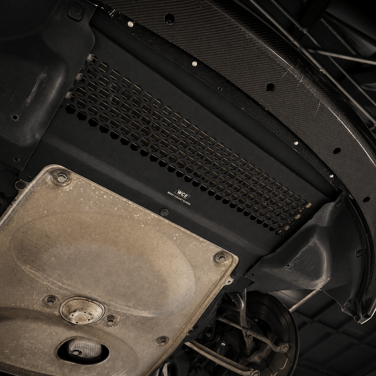 WCE Performance Skid Plates WCE S55 Metal Oil Cooler Guard Skid Plate - F80 M3 / F82 M4
