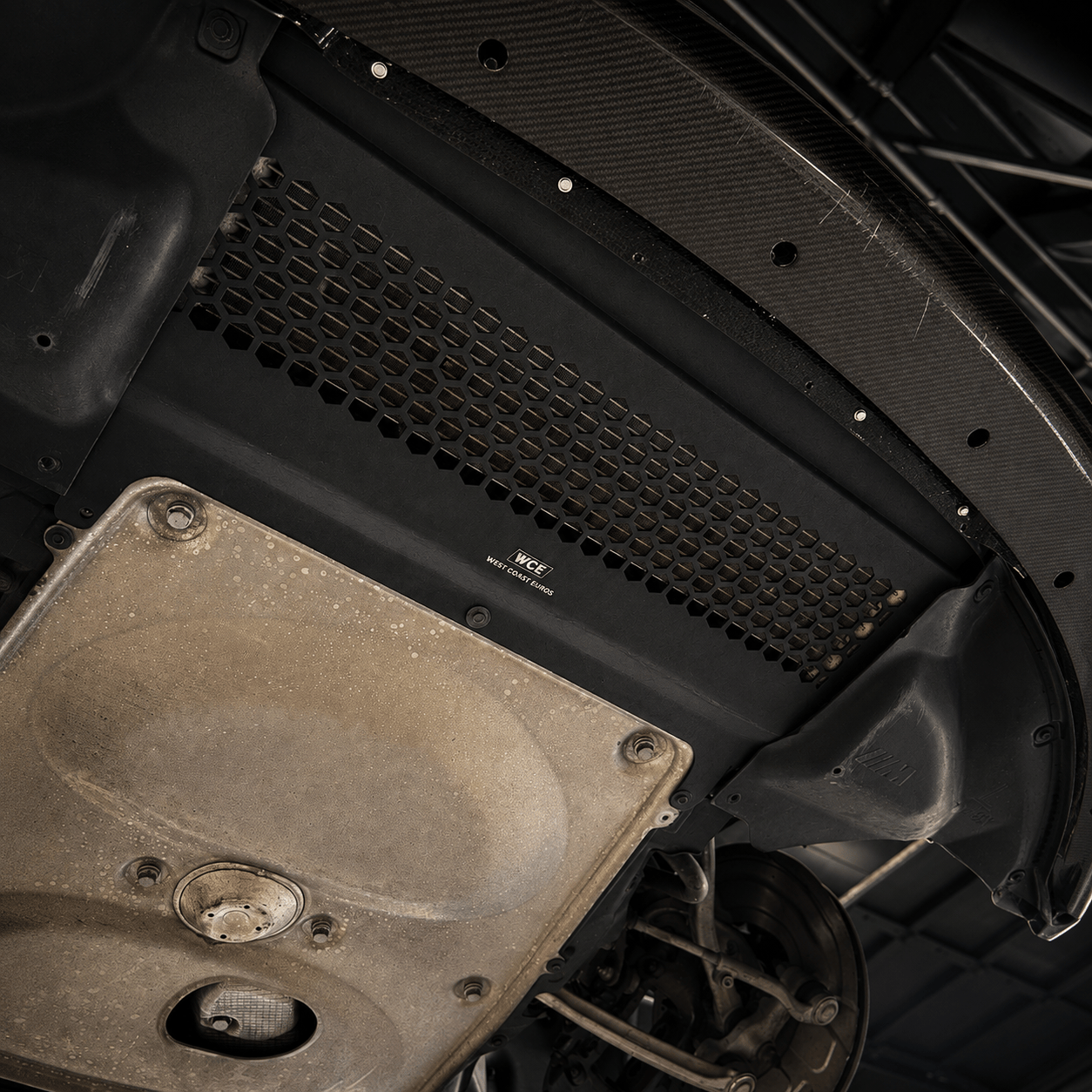 WCE Performance Skid Plates WCE S55 Metal Oil Cooler Guard Skid Plate - F80 M3 / F82 M4