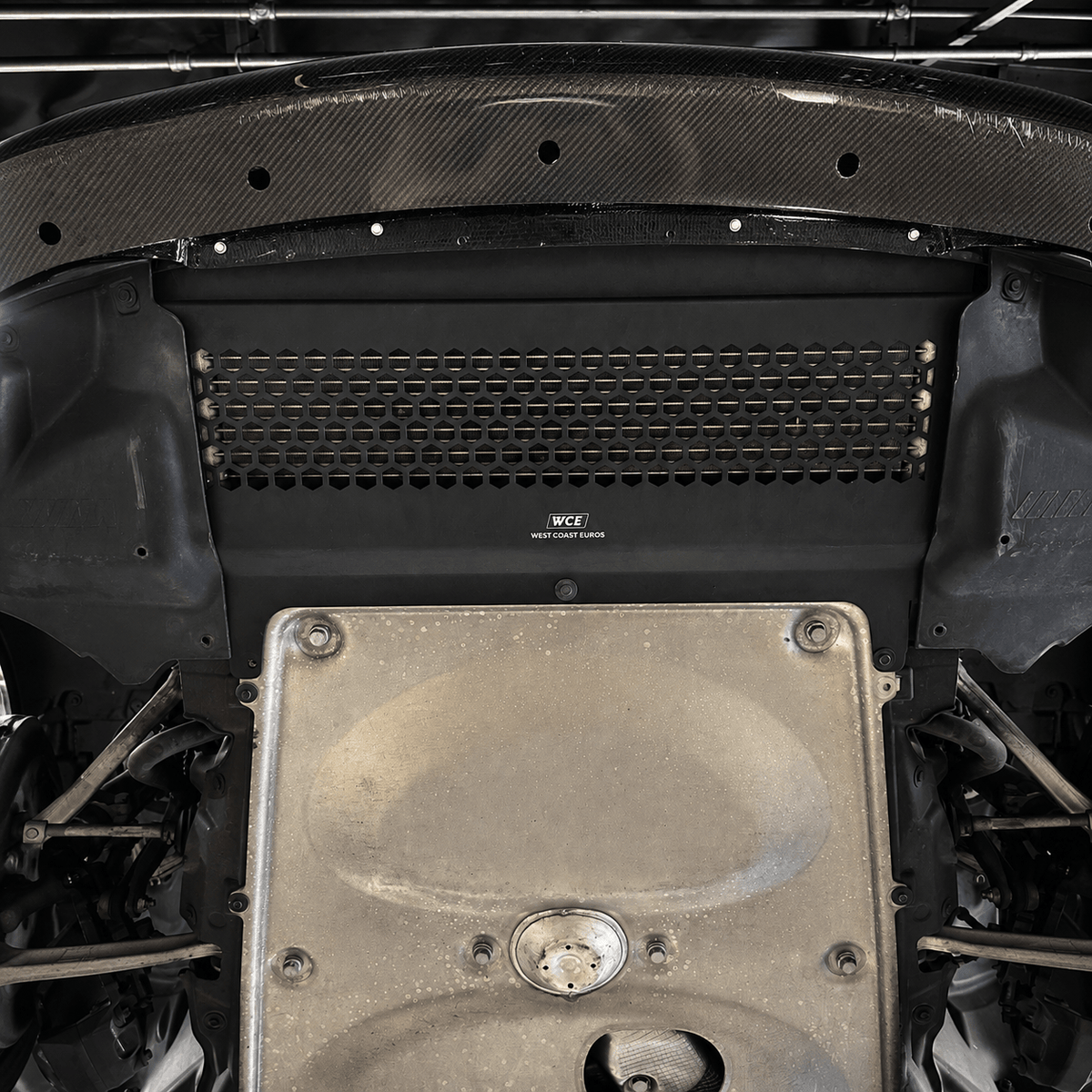 WCE Performance Skid Plates WCE S55 Metal Oil Cooler Guard Skid Plate - F80 M3 / F82 M4