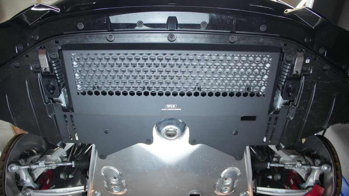 WCE Performance Skid Plates WCE S58 Metal Oil Cooler Guard Skid Plate -  G80 M3 / G82 M4 / G87 M2