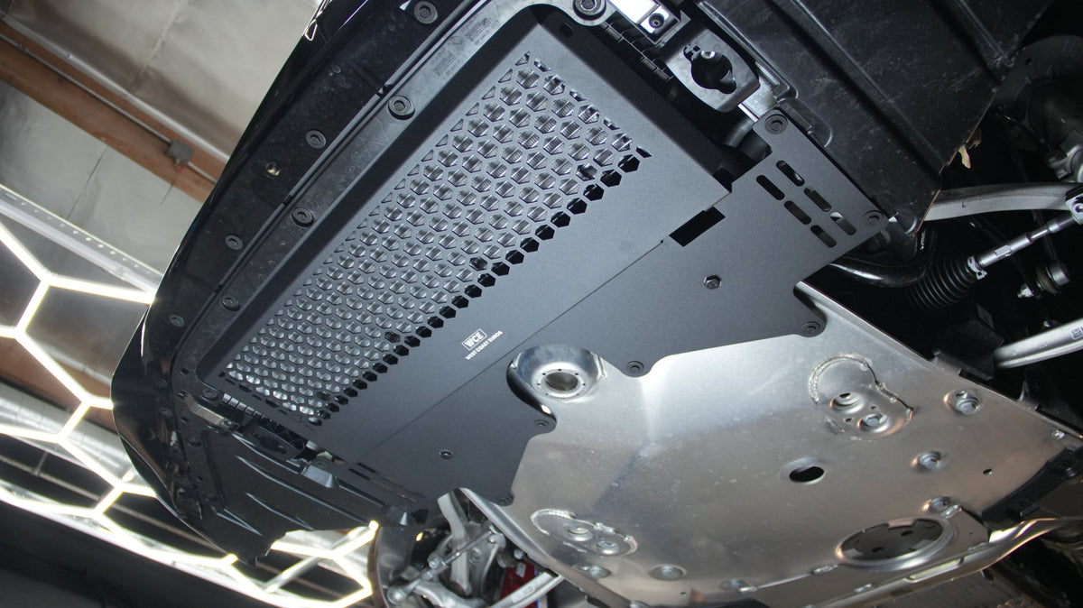 WCE Performance Skid Plates WCE S58 Metal Oil Cooler Guard Skid Plate -  G80 M3 / G82 M4 / G87 M2