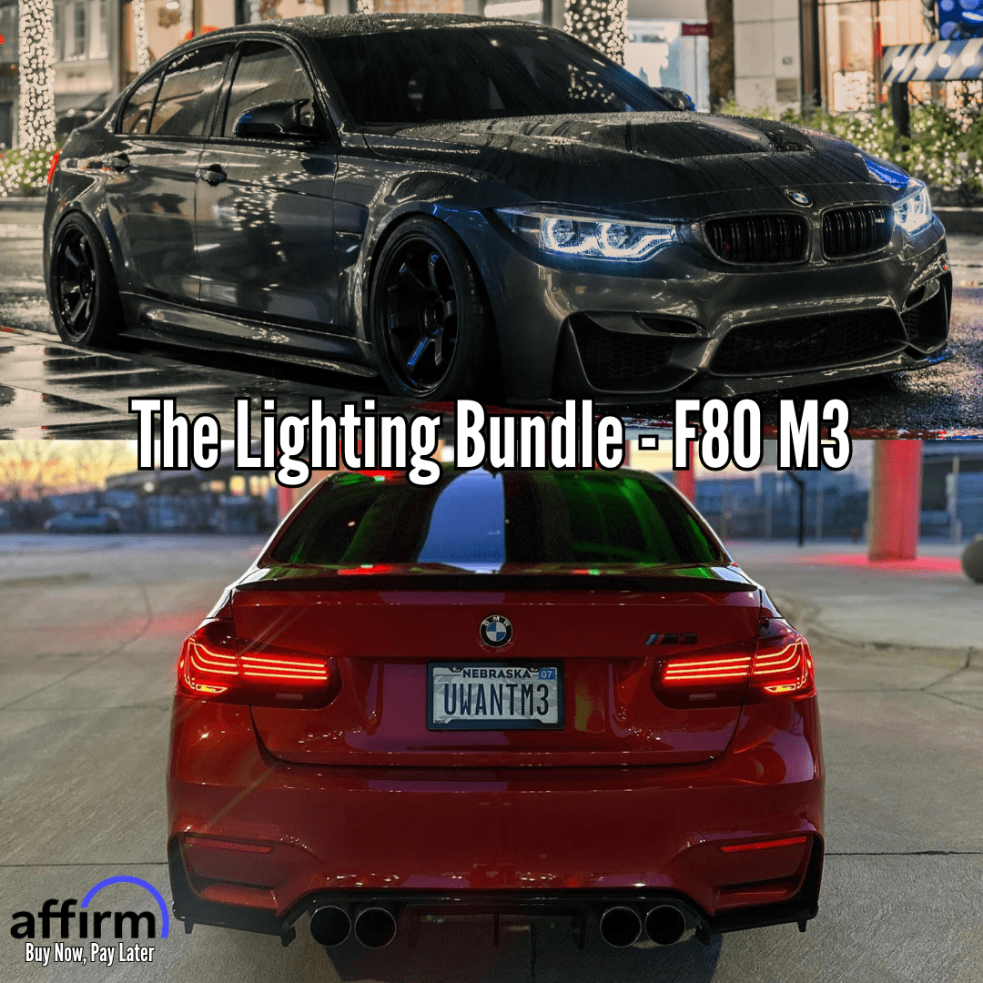 West Coast Euros Bundle Pre-LCI Xenon (2015-2017) / CSL Laser Style Tail Lights (Red) The Lighting Bundle (Ikon Style Headlight + Choose Tail Light) - F80 M3