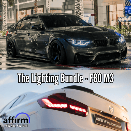 West Coast Euros Bundle Pre-LCI Xenon (2015-2017) / GTS Oled Style Tail Lights (Red) The Lighting Bundle (Ikon Style Headlight + Choose Tail Light) - F80 M3