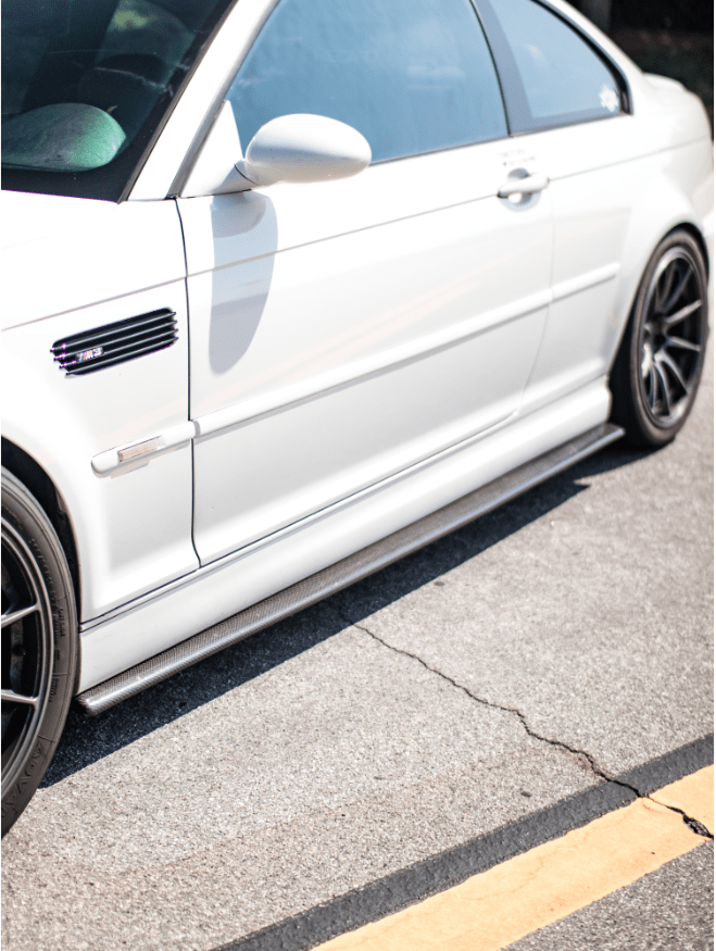 West Coast Euros Carbon Fiber Side Skirt Extensions - BMW E46 M3