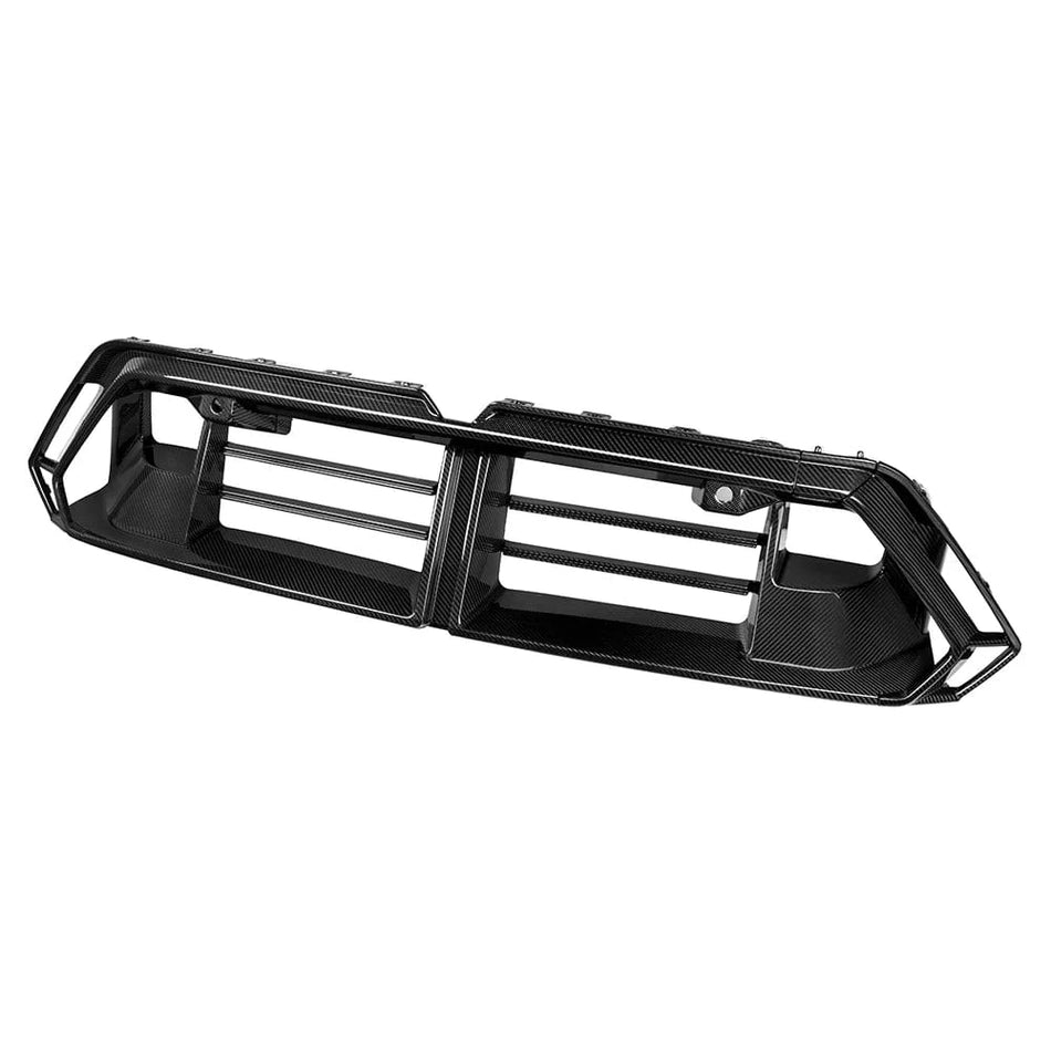 West Coast Euros Center Trim SQ Style Dry Carbon Fiber Front Bumper Center Trim - G90 M5 / G99 M5