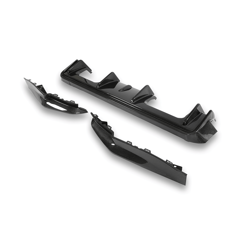 West Coast Euros Diffuser 3D Style Carbon Fiber Diffuser - G80 M3 / G82 M4