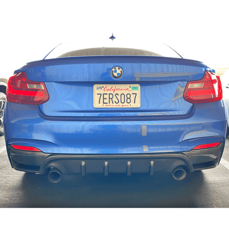 West Coast Euros Diffuser AK Style Carbon Fiber Diffuser- F22 2 Series / F23 2 Series