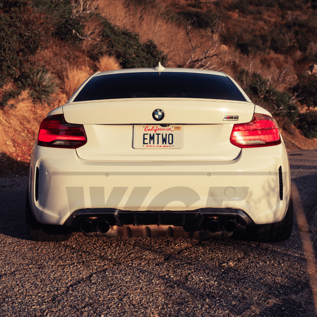 AK Style Carbon Fiber Rear Diffuser - BMW F87 M2 – West Coast Euros