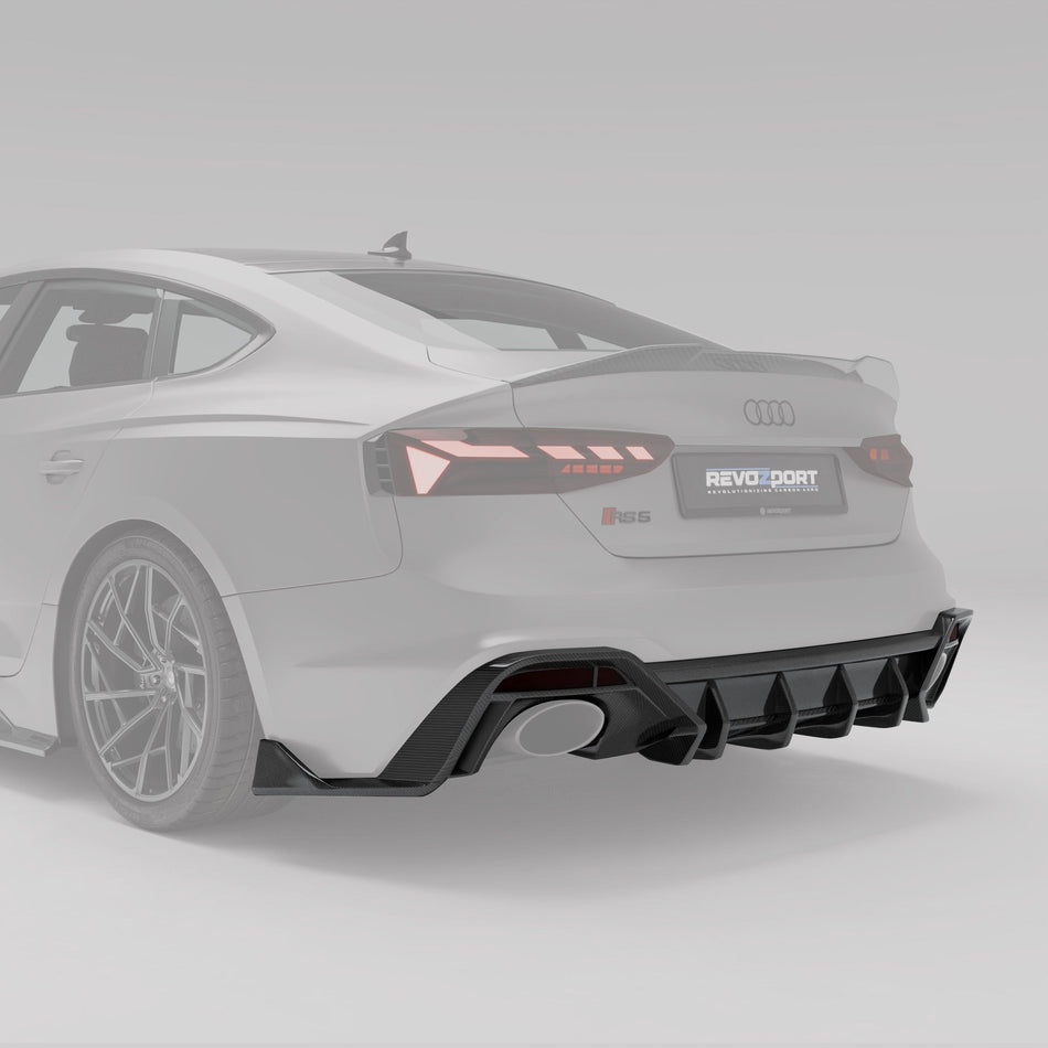 West Coast Euros Diffuser Audi RS5 B9.5 Facelift Sportback Carbon Fiber Rear Diffuser