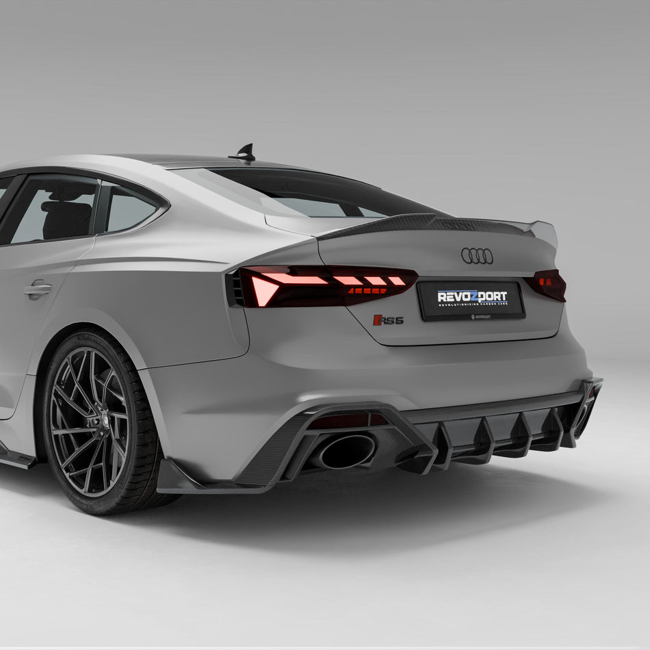 West Coast Euros Diffuser Audi RS5 B9.5 Facelift Sportback Carbon Fiber Rear Diffuser