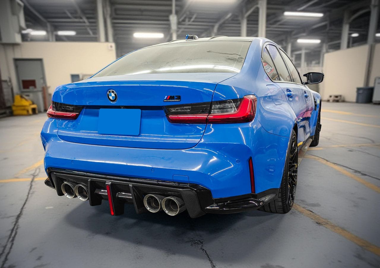 West Coast Euros Diffuser CTM Style Carbon Fiber Diffuser w/ 3rd Brake Light - G80 M3 / G82 M4